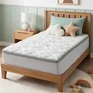 NEWDECO Twin Mattress Topper Cooling Bamboo Viscose Pillow Top Mattress Pad