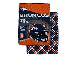 NFL Team Helmet Fleece Blanket - Denver Broncos