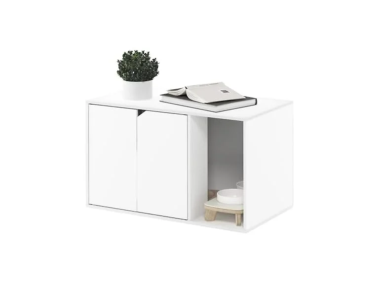 Furinno Peli Litter Box Enclosure White