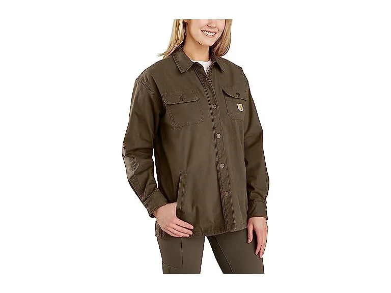 Carhartt Women Rugged Flex Loose Canvas Shirt (1X)