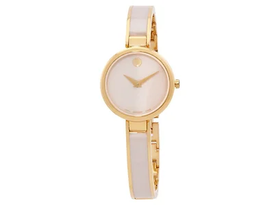 Movado Women's Moda Quartz Taupe Ceramic Watch
