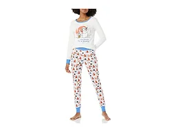 Amazon Essentials Women's Women's Disney Snug-Fit Cotton Pajamas Sleepwear, -Star Wars Mando Winter, M