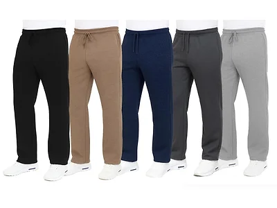 3Pk Mens Heayweight Fleece-Lined Sweatpants