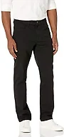 Amazon Essentials Men's Skinny Fit 5-Pocket Comfort Stretch Chino Pants, Black, 34W x 36L