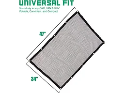 Zone Tech PE0007 Mesh Back Seat Pet Barrier Cage 47x24" B