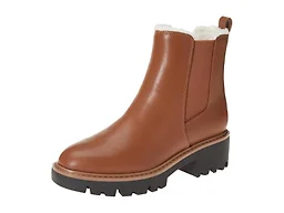 The Drop Women's Campbell Sherpa Chelsea Boot Cognac, 5.5