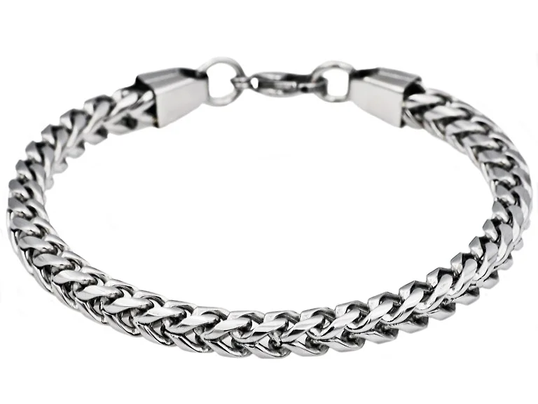Polished 7MM Round Franco Bracelet