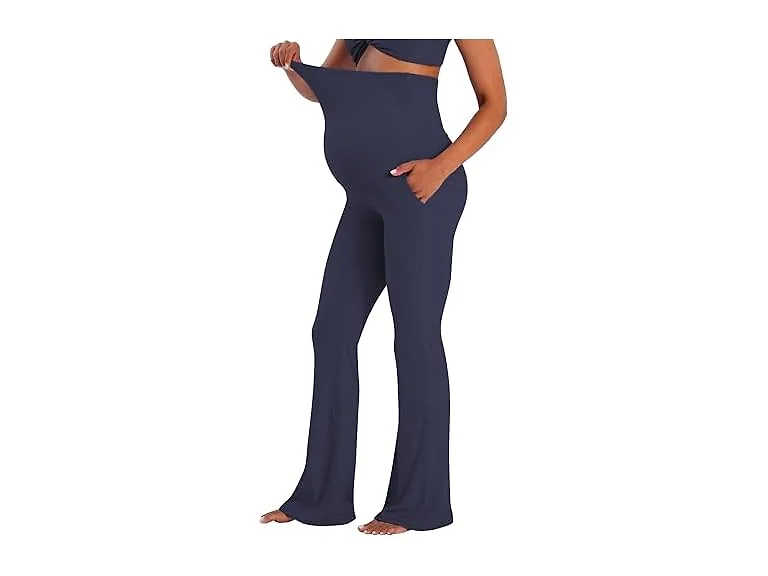 Sunzel Maternity Flare Leggings 32in L Graphite