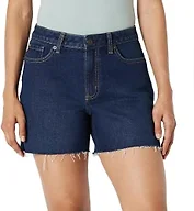 Amazon Essentials Women's Low Stretch Mid-Rise Regular-Fit Jean Short, Dark Midnight Wash, 2