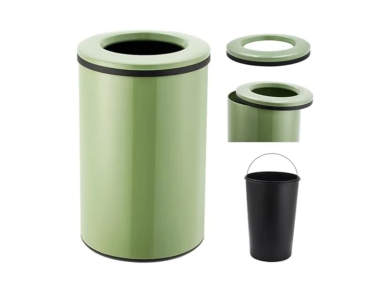OUTLANE 10.6 Gal Recycling Bin Green