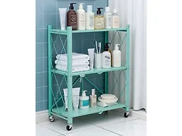 J&V Textiles 1390-DKSG 3-TIER Foldable 3-Tier Matte M