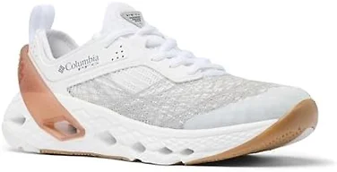 Columbia Women's PFG Whipray, White/Rose Metallic, 10