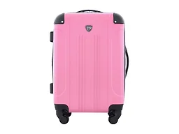 Travelers Club Chicago Hardside Expandable Spinner Luggages, Hot Pink, 20" Carry-On, HS-20720-EX-690N