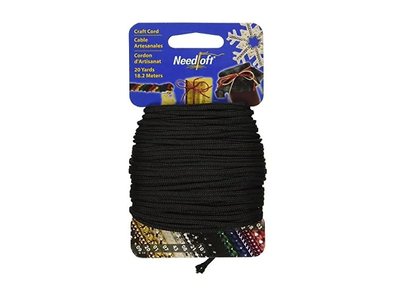 Needloft Novelty Craft Cord, 20-Yard, Solid