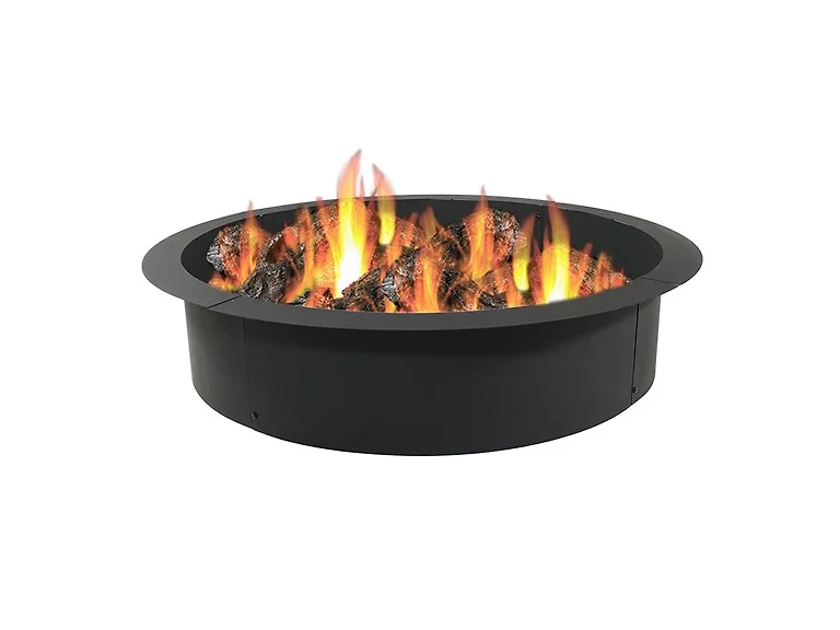 Sunnydaze Steel Fire Pit Ring Insert - Choose Size