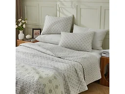 Vintage Floral Printed Quilt Set
