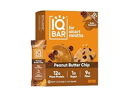 IQ BAR 24 count Peanut Butter Chip 24 count Peanut Butter Ch