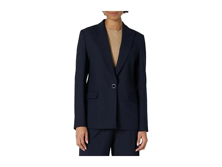 Amazon Essentials Women Woven Blazer Black
