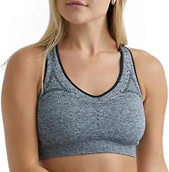 Hanes Seamless Racerback Moderate-Support Sports Bra with CoolDRI Moisture-Wicking