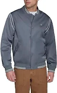 Champion Men's Lightweight Varsity Bomber Jacket, Stormy Weather, Small