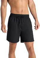 Gaiam Men's Everyday Basic 7” Short 2.0, Relaxed Fit, Stretch Midweight Material, Black, Large