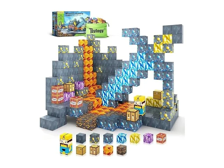 Toytogy Magnetic Blocks Mine World 3+