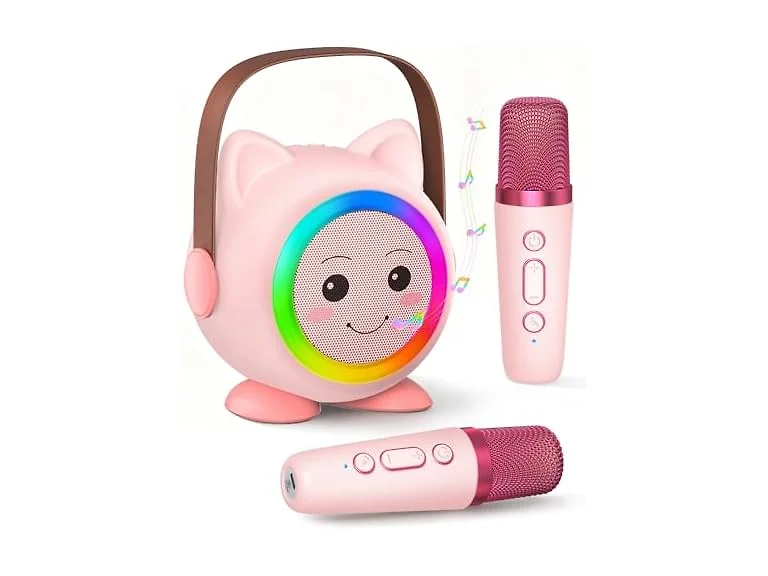 Aadmd Mini Karaoke Machine 2-Mic Kids