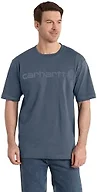 Carhartt Men's Dearborn Loose Logo T-Shirt, Bluestone, Small