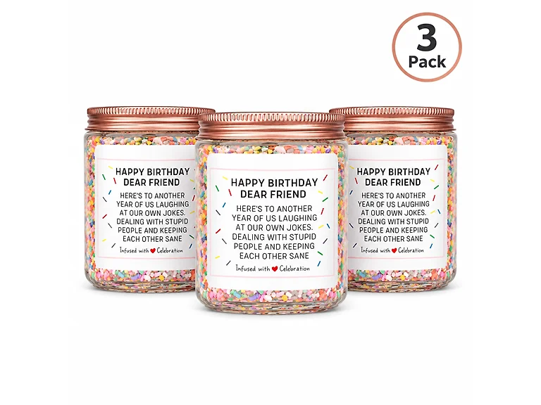 Happy Birthday Vanilla Candle 3-Pack