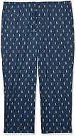 Amazon Essentials Men's Relaxed-Fit Lightweight Cotton Knit Lounge Pajama Pants, Navy Pineapple, Large