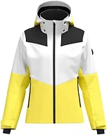 HEAD Women's Element Insulated Ski Jacket - Waterproof, Mechanical Stretch, Detachable Hood, Snow Gaiter - Luminous Yellow/Black, Medium