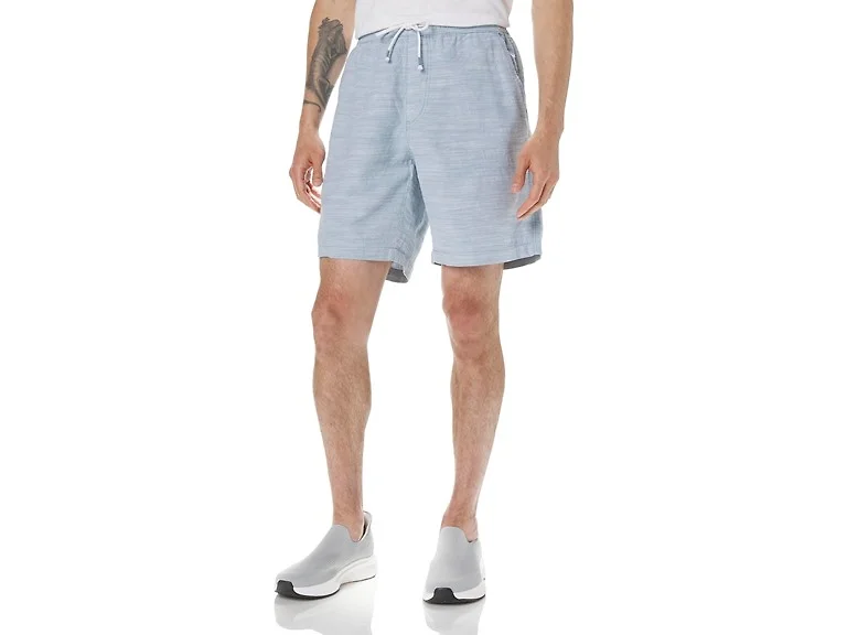 UNIONBAY Men (L) Marina Cotton Slub Elastic Shorts