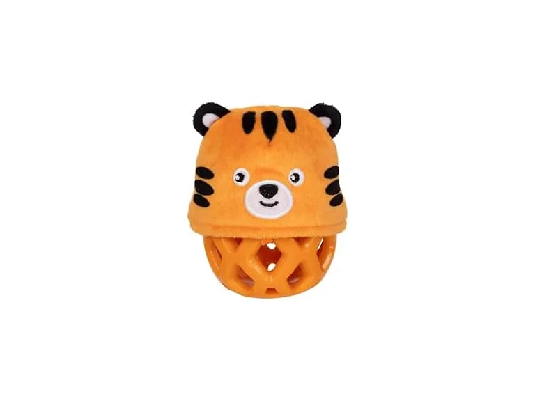 Fringe Studio Rubber Dog Toy, GO GET EM Tiger