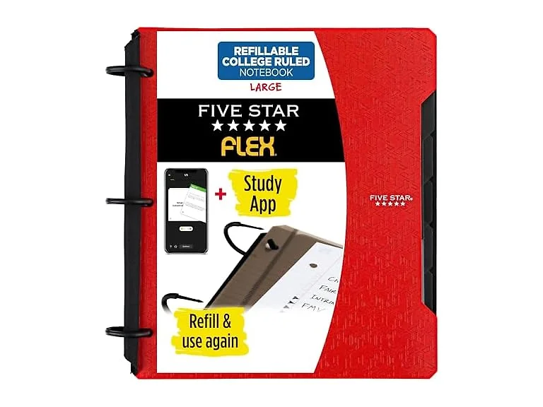Five Star Flex Refillable Notebook + Study App