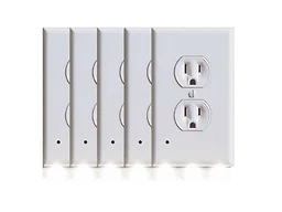BH BH-023-5 Pack-round 5-Pack Outlet Cover with Built