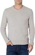 Amazon Essentials Men's Long-Sleeve Soft Touch Sweater, Light Grey, Small