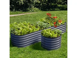 OLLE B0B82NT26Z 17" Tall Garden Bed Grey