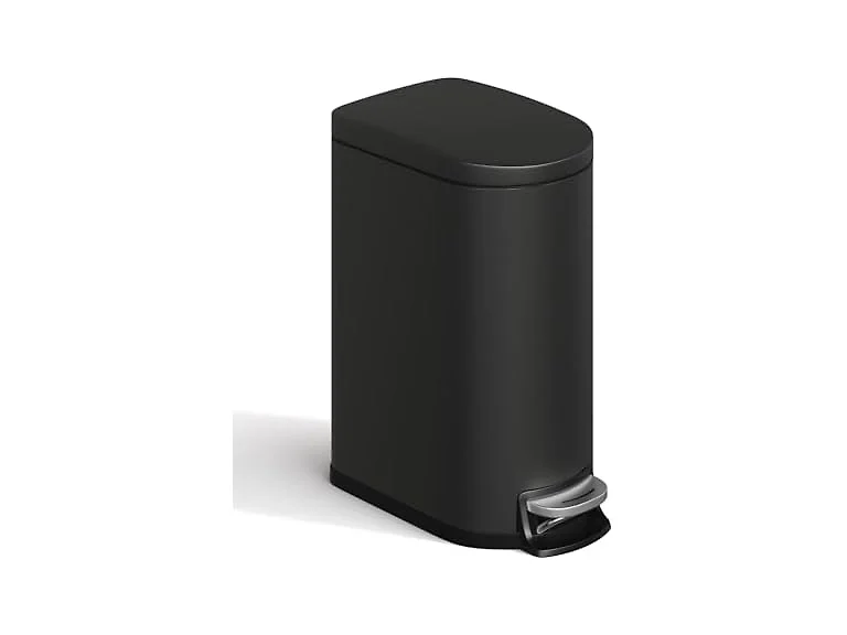 OUTLANE 2.6 Gal / 10L Stainless Steel Kitchen Trash Can Black
