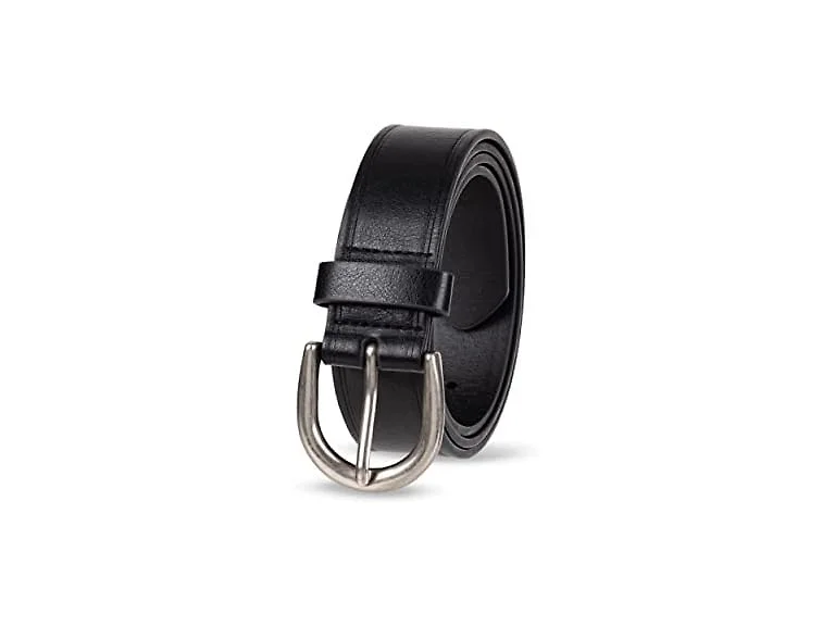 Amazon Essentials Women Raw Edge Jeans Wide Belt