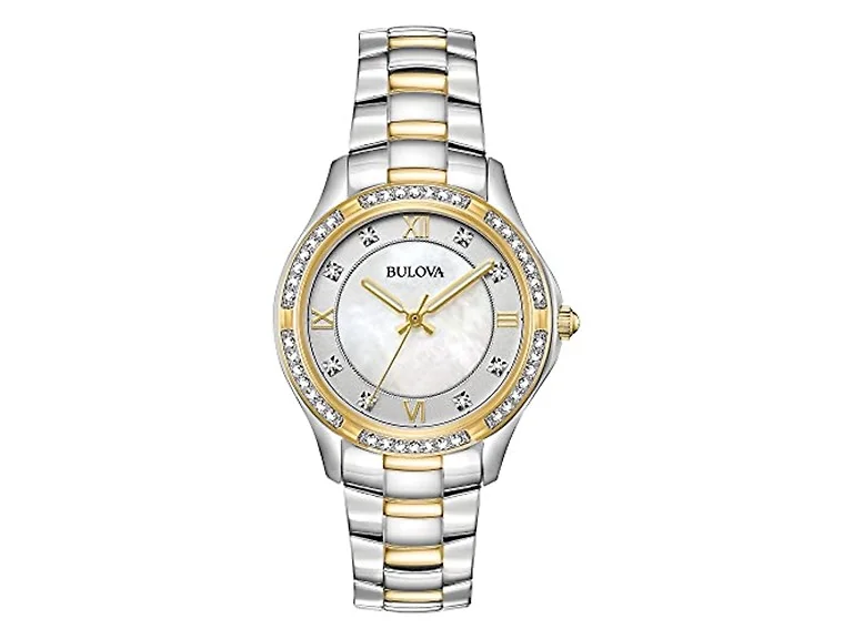 Bulova Women's Crystal Two-Tone Watch