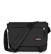EASTPAK Delegate + – 20L Weatherproof Shoulder Bag with 17" Laptop Sleeve Trolley Strap Reflective Details Adjustable Padded Strap
