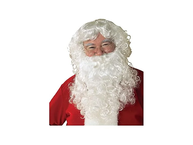 Mens Santa Claus Economy Beard Wig Set