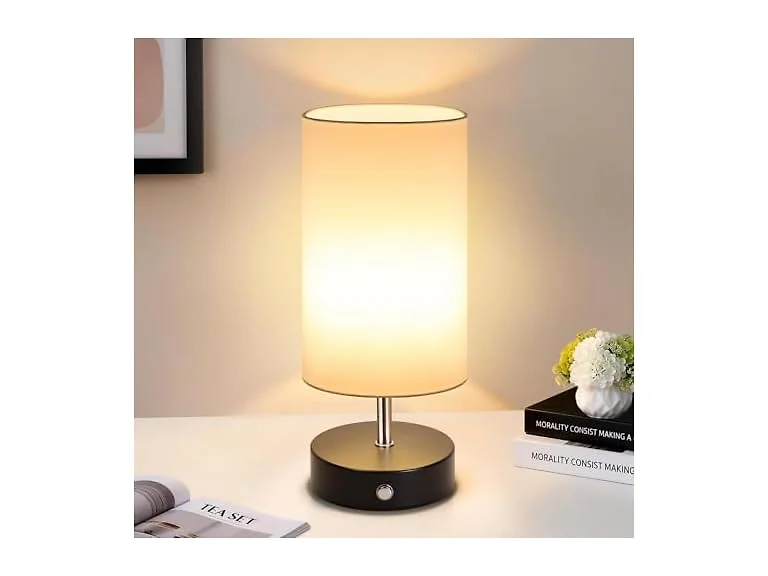 TOBUSA Black Cordless Table Lamp