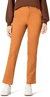 Amazon Essentials Women's High-Rise Slim-Fit Full-Length Straight-Leg Khaki Pant, Caramel, 4 Long