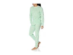 Amazon Essentials Men's Knit Pajama Set, Mint Green Forest Animals, X-Large