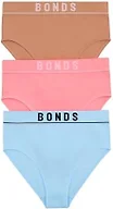 Bonds Women’s High-Waist Bikini Underwear – Seamless Ribbed Stretch, High-Leg, Everyday Comfort
