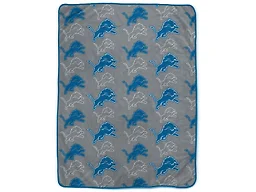 NFL Team Logomania XL Blanket - Detroit Lions