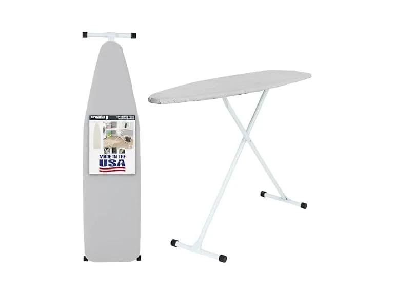 Full Size Ironing Board with Cover & Pad, Space Grey