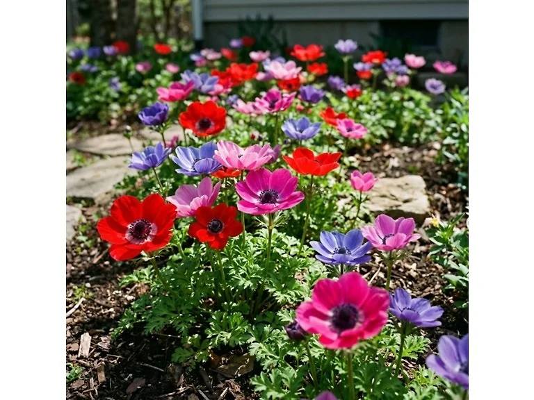 Poppy Anemone Flowers