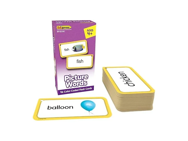 Teacher Created Resources Picture Words Flash Cards